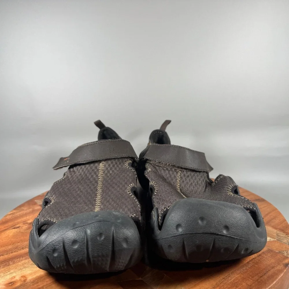 Crocs Swiftwater Mesh Sandal Mens 11 Espresso Black Water Shoes 15041